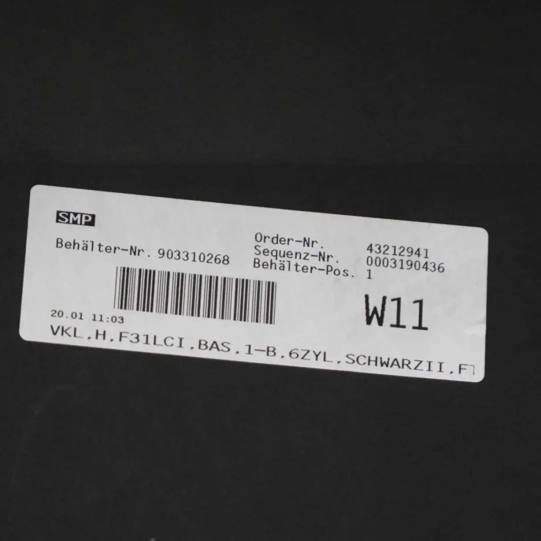 BMW F31 LCI Zderzak Tył Tylny Schwarz 2 - 668 - SKU 7384617-SCH - Numer Części 7384617