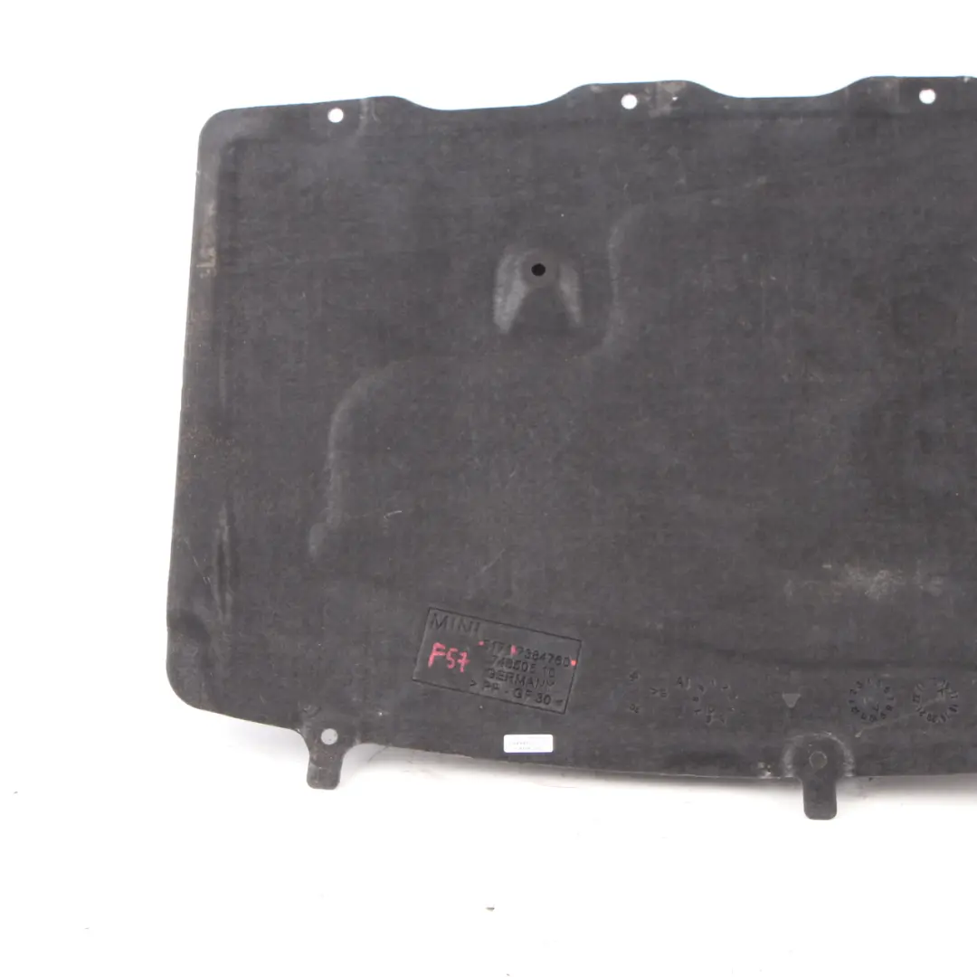 Undertray Stiffening Plate Cover Engine Underhood Shield Panel to Mini F57 with Part number 7384760 Mini F57 Undertray Stiffening Plate Cover Engine Underhood Shield Panel - SKU 7384760 - Part number 7384760