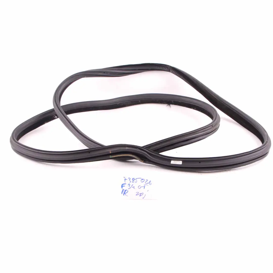 BMW F34 GT Front Door Seal Edge Protection Right O/S Gasket Black - SKU 7385026 - Part number 7385026