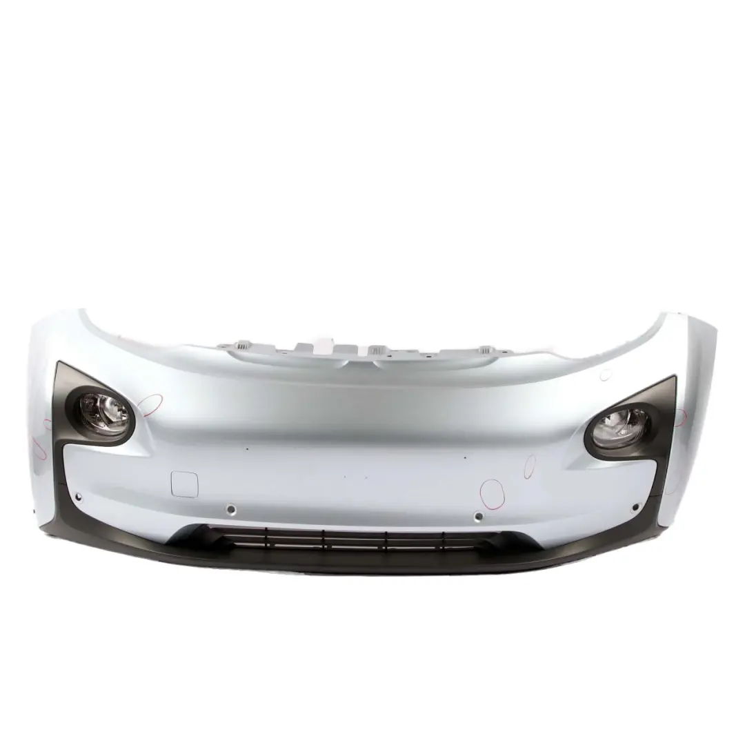 Front Bumper Trim Panel PDC Ionic Silver Blue Metallic - B72 to BMW i3 I01 with Part number 7385780 BMW i3 I01 Front Bumper Trim Panel PDC Ionic Silver Blue Metallic - B72 - SKU 7385780-ION - Part number 7385780