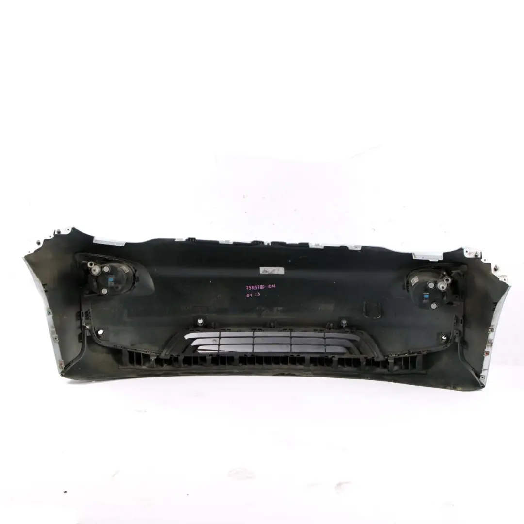 Front Bumper Trim Panel PDC Ionic Silver Blue Metallic - B72 to BMW i3 I01 with Part number 7385780 BMW i3 I01 Front Bumper Trim Panel PDC Ionic Silver Blue Metallic - B72 - SKU 7385780-ION - Part number 7385780