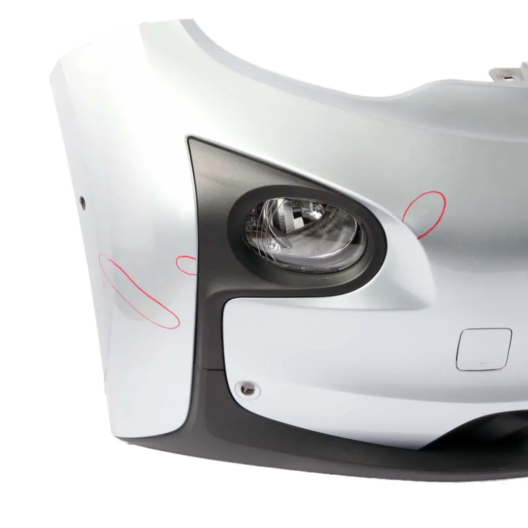 Front Bumper Trim Panel PDC Ionic Silver Blue Metallic - B72 to BMW i3 I01 with Part number 7385780 BMW i3 I01 Front Bumper Trim Panel PDC Ionic Silver Blue Metallic - B72 - SKU 7385780-ION - Part number 7385780