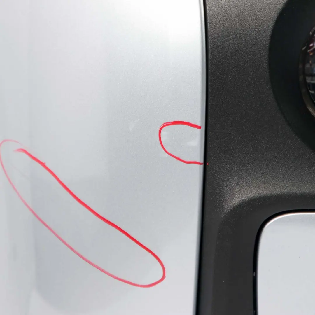 Front Bumper Trim Panel PDC Ionic Silver Blue Metallic - B72 to BMW i3 I01 with Part number 7385780 BMW i3 I01 Front Bumper Trim Panel PDC Ionic Silver Blue Metallic - B72 - SKU 7385780-ION - Part number 7385780