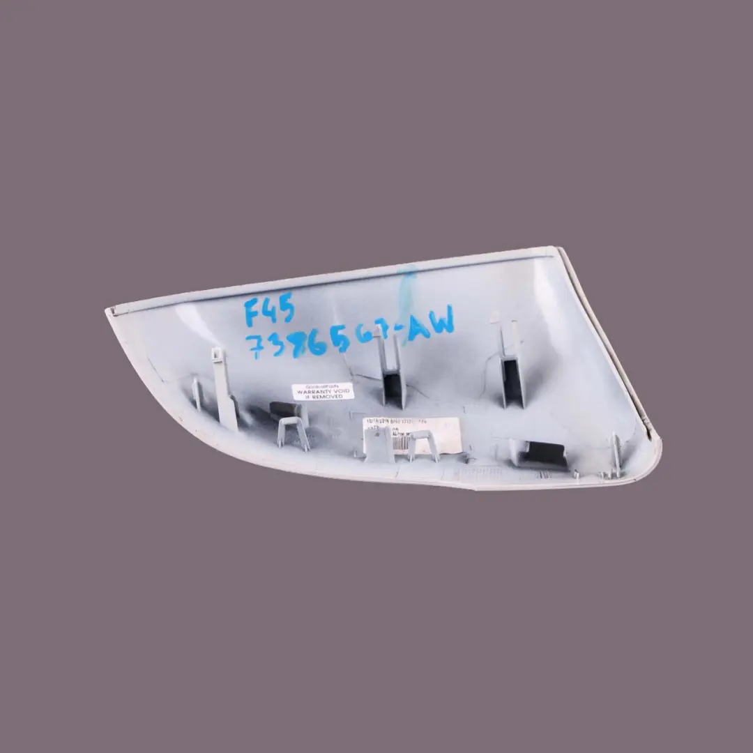 Cap Casing Left Wing Mirror N/S Alpinweiss Alpine White 300 to BMW 2 F45 F46 Cover with Part number 7386567 BMW 2 F45 F46 Cover Cap Casing Left Wing Mirror N/S Alpinweiss Alpine White 300 - SKU 7386567-AW - Part number 7386567