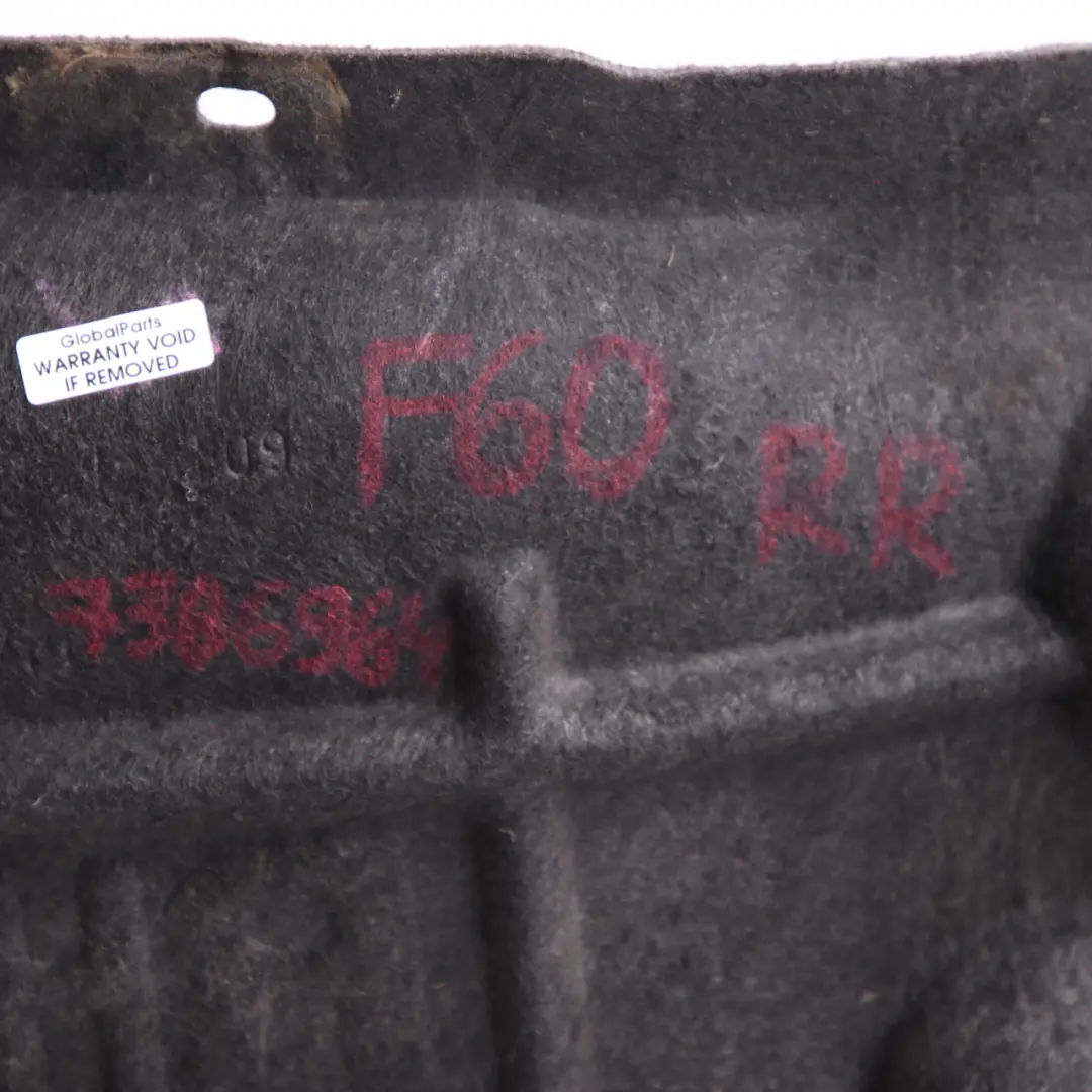 Abdeckung Radkasten hinten rechts Verkleidung Gehäuse Verkleidung Panel für Mini F60 mit Teilenummer 7386964 Mini F60 Abdeckung Radkasten hinten rechts Verkleidung Gehäuse Verkleidung Panel - SKU 7386964 - Teilenummer 7386964