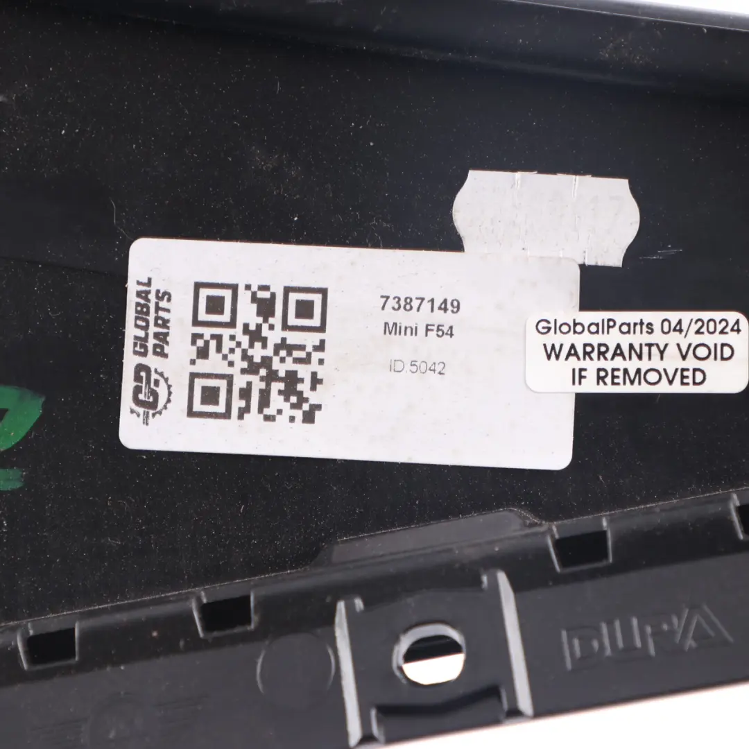 Door Column Trim Panel Rear Left N/S to Mini Clubman F54 with Part number 7387149 Mini Clubman F54 Door Column Trim Panel Rear Left N/S - SKU 7387149 - Part number 7387149