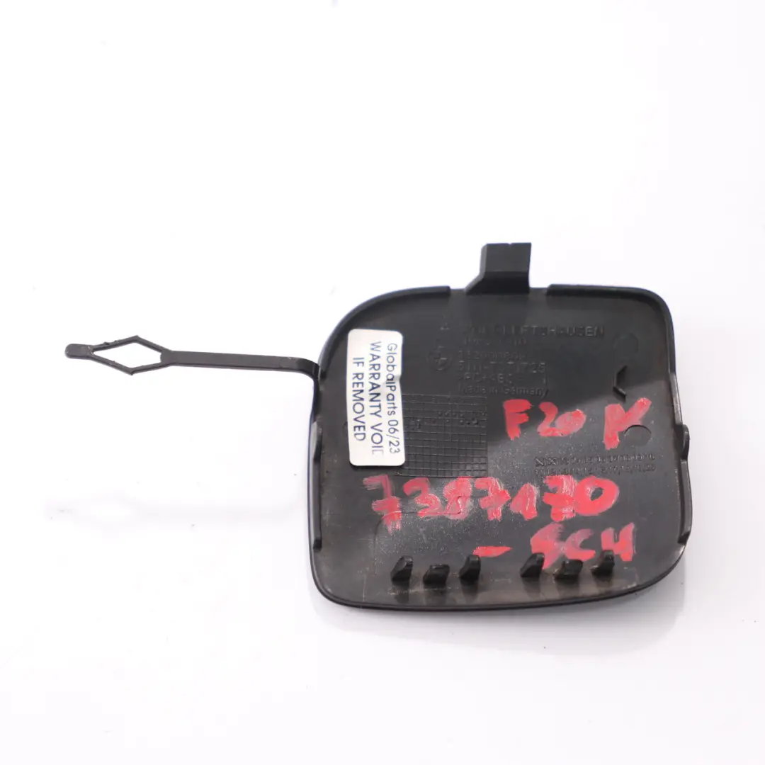 BMW F20 LCI Paraurti anteriore Gancio di traino Schwarz 2 Nero 668 7371725 - SKU 7387170-SCH - Numero di parte 7387170