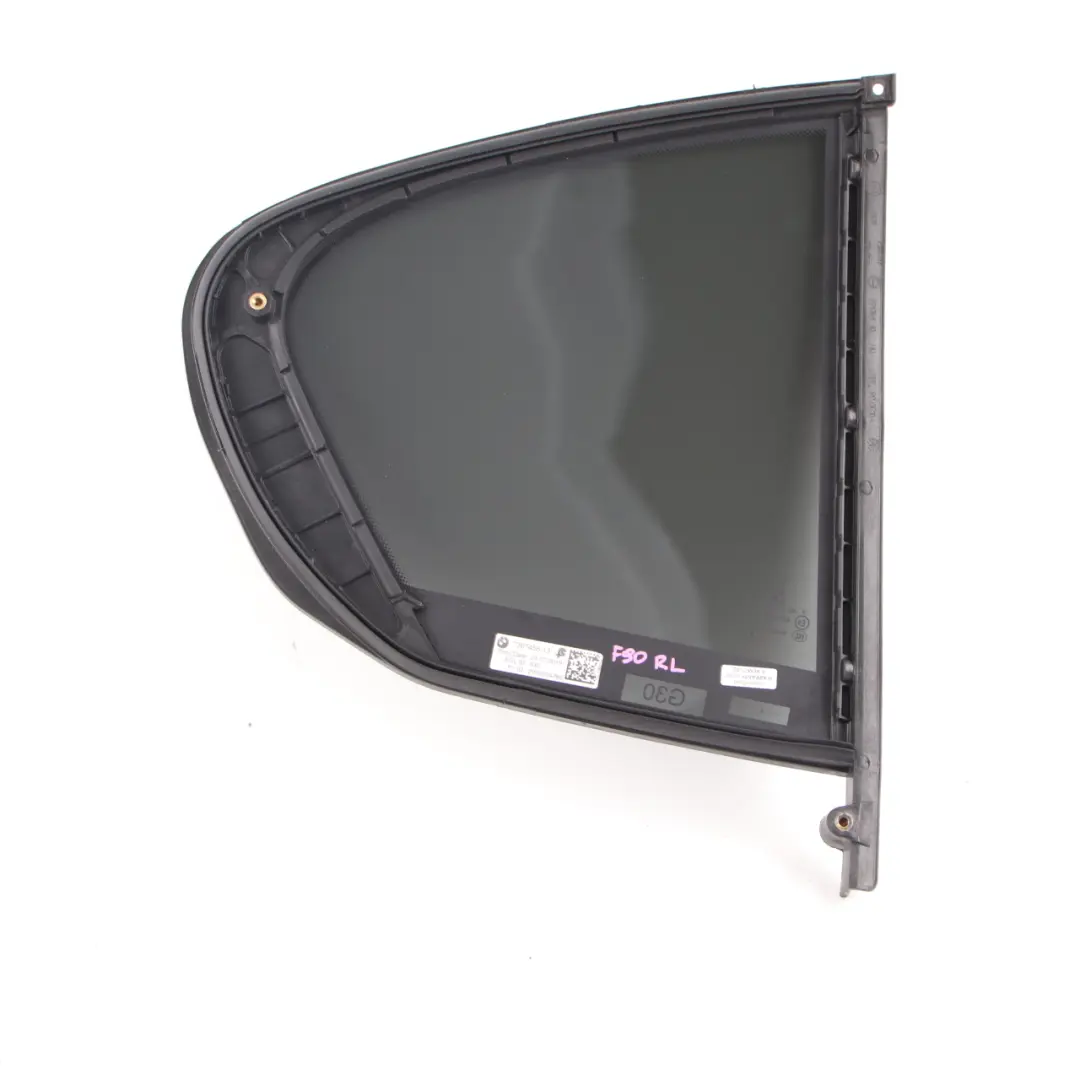 BMW G30 Finestrino laterale porta posteriore sinistra Vetro AS3 SSG Nero - SKU 7387455 - Numero di parte 7387455