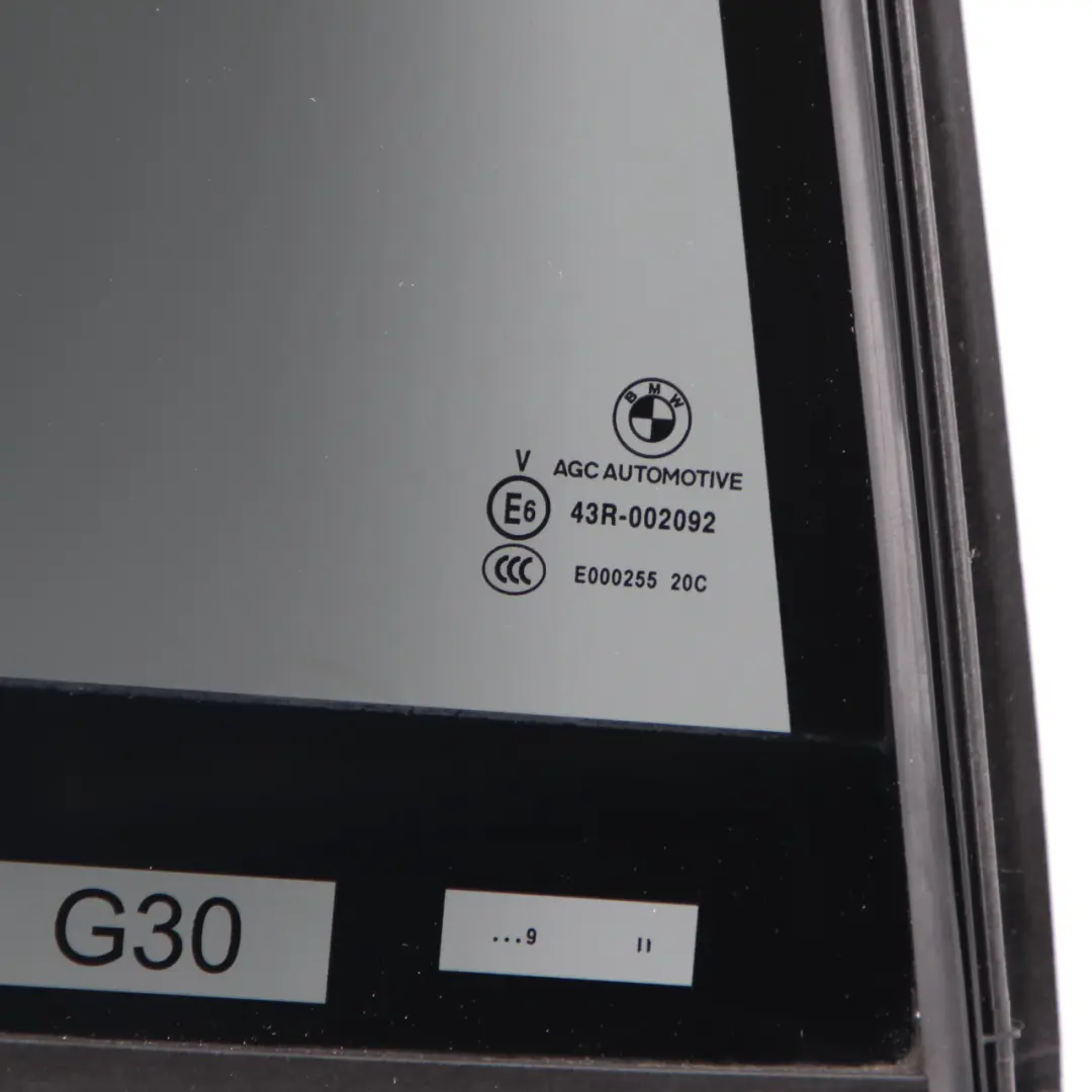 BMW G30 Szyba Boczna Drzwi Prawy Tył AS3 Czarna SSG - SKU 7387456 - Numer Części 7387456