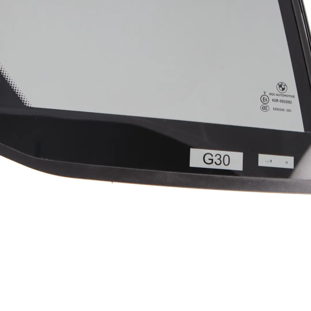 Seitenfenster hinten rechts Tür Glas fest grün AS3 schwarz SSG für BMW G30 mit Teilenummer 7387456 BMW G30 Seitenfenster hinten rechts Tür Glas fest grün AS3 schwarz SSG - SKU 7387456 - Teilenummer 7387456