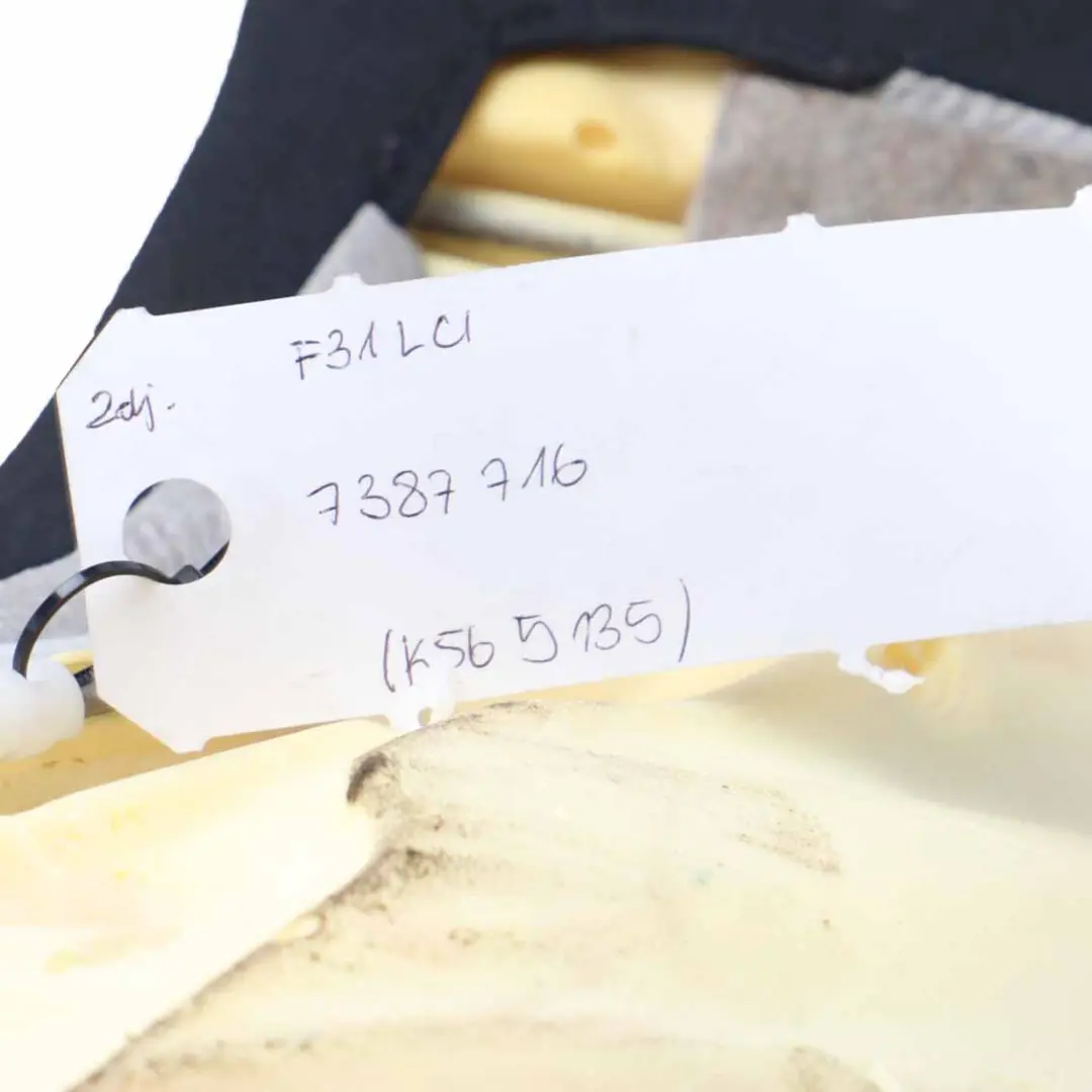 BMW F30 F31 Siedzisko Tylnej Kanapy Skórzana Dakota Czarna - SKU 7387716 - Numer Części 7387716