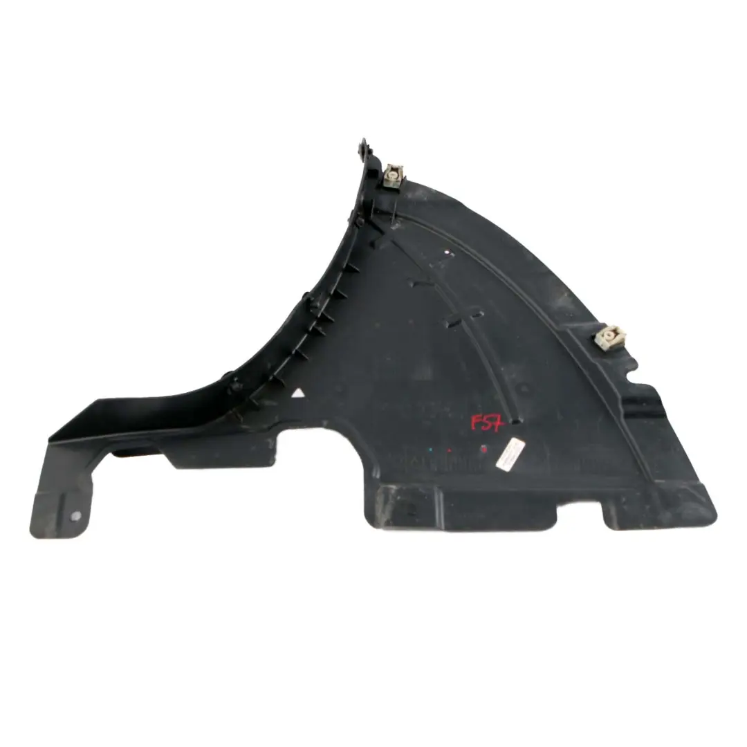 Front Wheel Arch Cover Left N/S Lower Panel Splash Shield to Mini F57 with Part number 7387857 Mini F57 Front Wheel Arch Cover Left N/S Lower Panel Splash Shield - SKU 7387857 - Part number 7387857