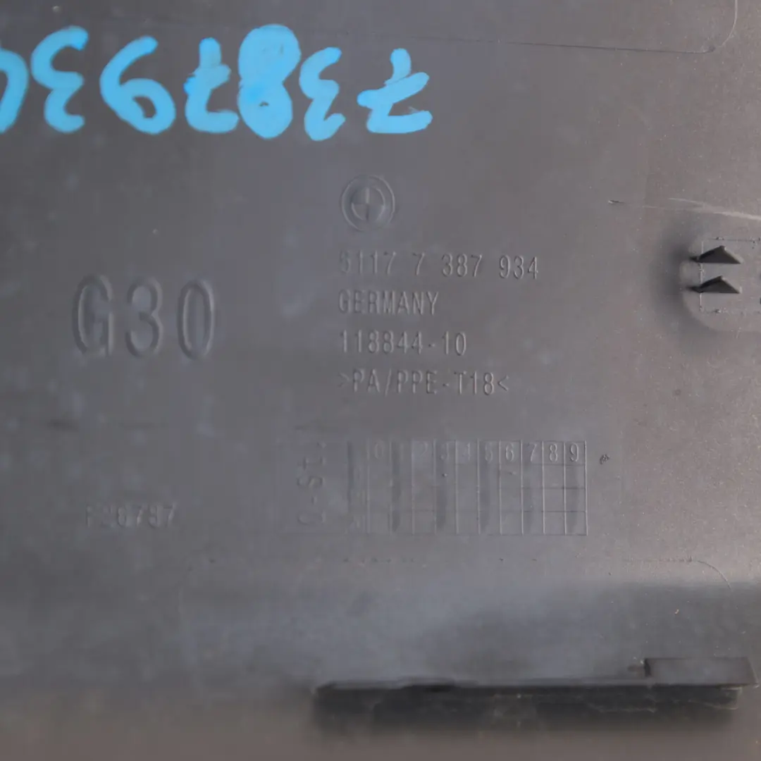 BMW G30 Fuel Cover Fill-in Flap Filler Cover Frozen Dark Grey II - P79 - SKU 7387934-FDG - Part number 7387934