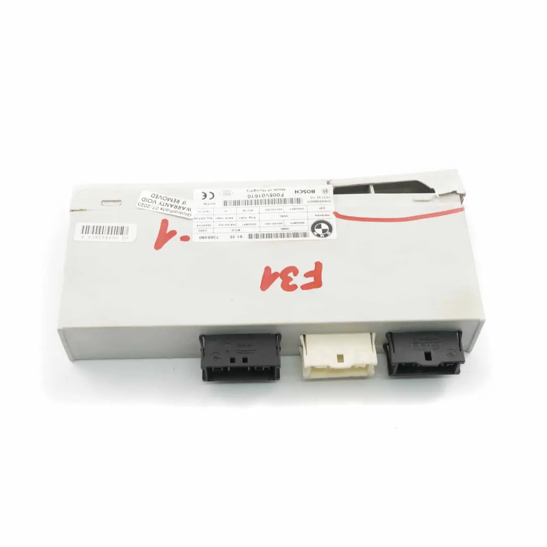 Body Control Unit Module HKFM 7388490 0066245503 F005V01610 to BMW F31 Touring with Part number 7412610 BMW F31 Touring Body Control Unit Module HKFM 7388490 0066245503 F005V01610 - SKU 7388490-1 - Part number 7412610