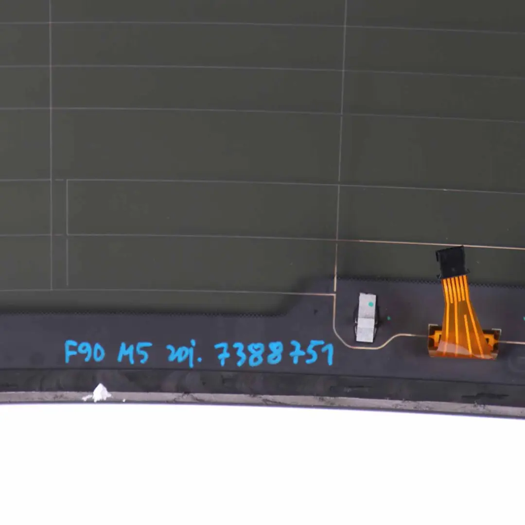 Window BMW F90 M5 G30 Rear Boot Lid Tailgate Glass Glazing AS3 to Rear with Part number 7388751 Rear Window BMW F90 M5 G30 Rear Boot Lid Tailgate Glass Glazing AS3 - SKU 7388751 - Part number 7388751