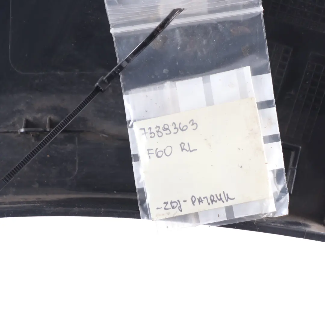 Mini F60 Radkastenabdeckung Panel Hinten Links Formteil Schwarz - SKU 7389363 - Teilenummer 7389363