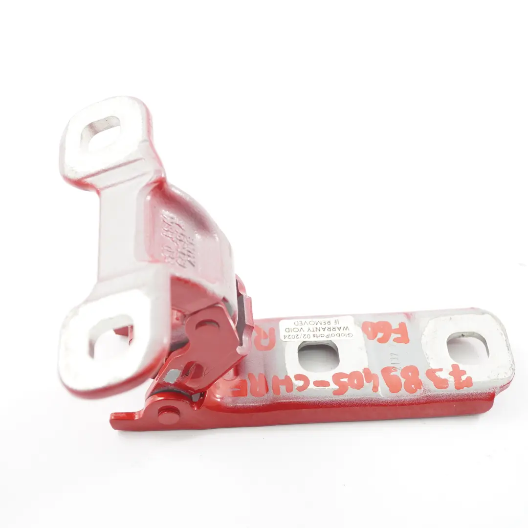 Trunk Lid Hinge Boot Rear Left N/S Chili Red - 851 7389429 to Mini Countryman F60 with Part number 7389405 Mini Countryman F60 Trunk Lid Hinge Boot Rear Left N/S Chili Red - 851 7389429 - SKU 7389405-CHRED - Part number 7389405