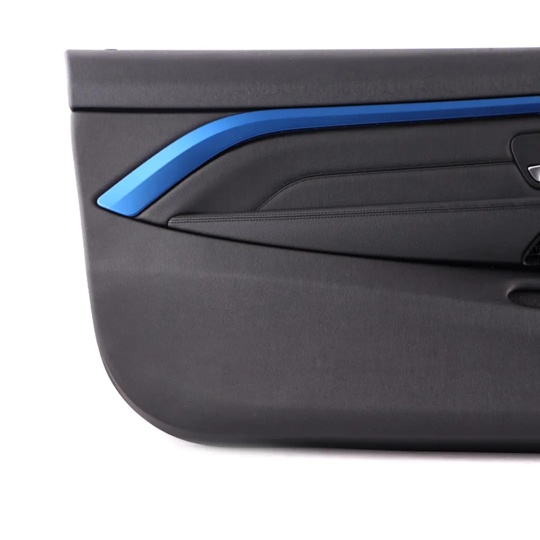 BMW F32 F33 Door Card Front Left N/S Lining Trim Panel Leather Dakota Black - SKU 7389503-1 - Part number 7389503