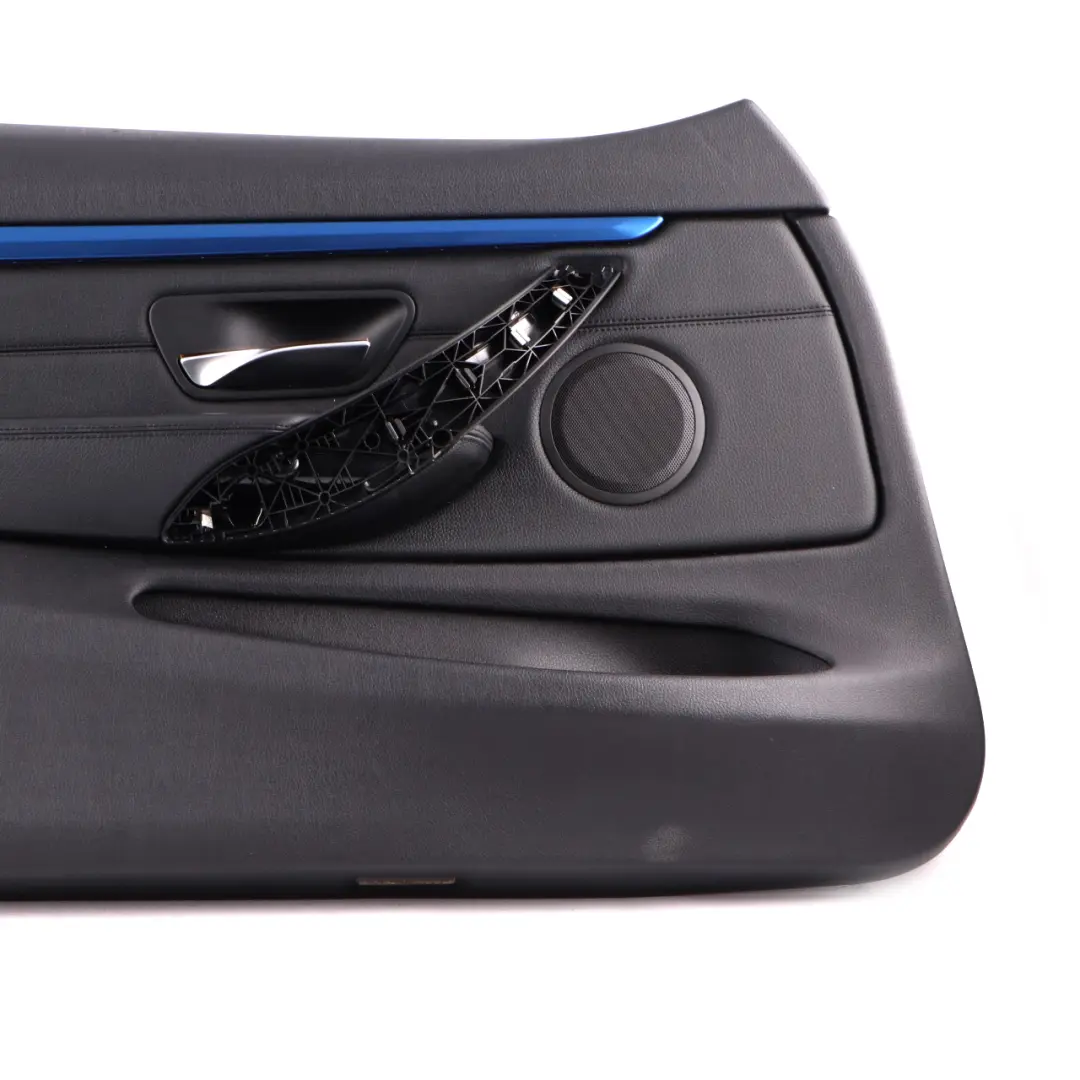 BMW F32 F33 Door Card Front Left N/S Lining Trim Panel Leather Dakota Black - SKU 7389503-1 - Part number 7389503