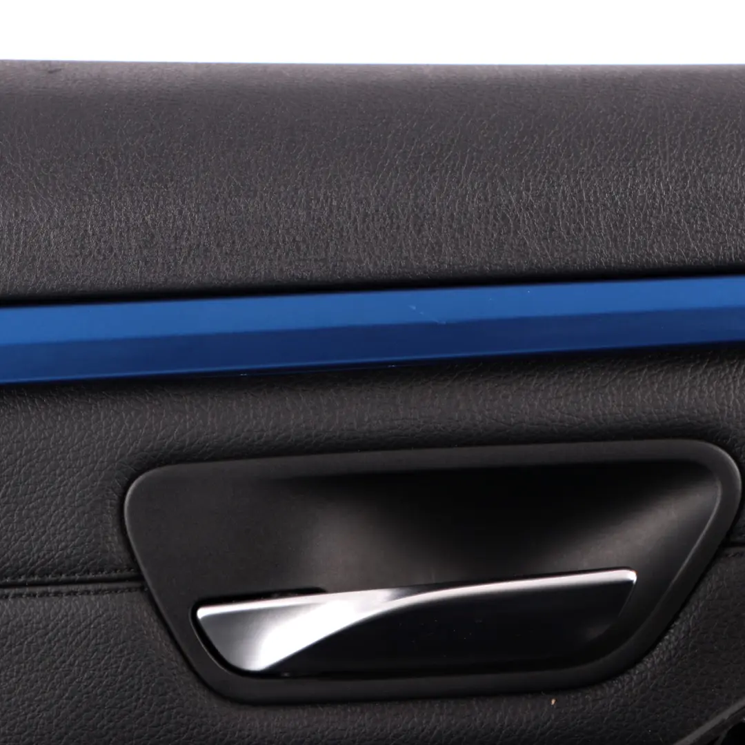 BMW F32 F33 Door Card Front Left N/S Lining Trim Panel Leather Dakota Black - SKU 7389503-1 - Part number 7389503