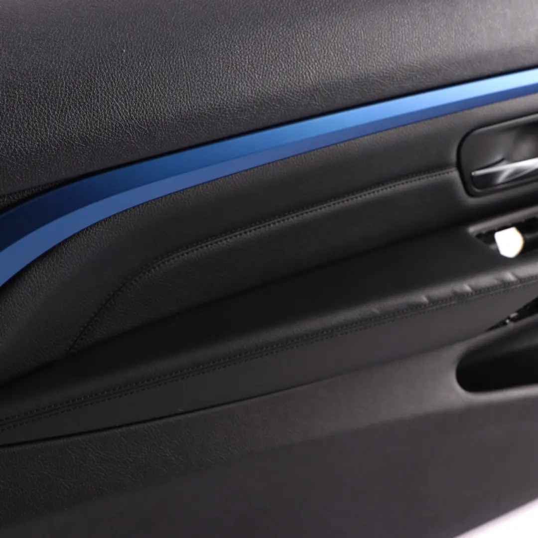 BMW F32 F33 Drzwi Boczek Panel Skóra Dakota Czarny Lewy Przód - SKU 7389503-1 - Numer Części 7389503