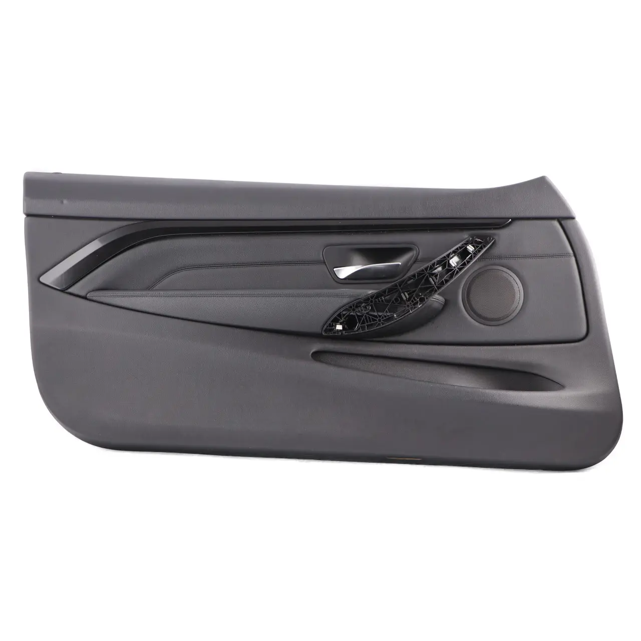 BMW F32 F33 Türkarte Vorne Links Verkleidung Leder Dakota Schwarz