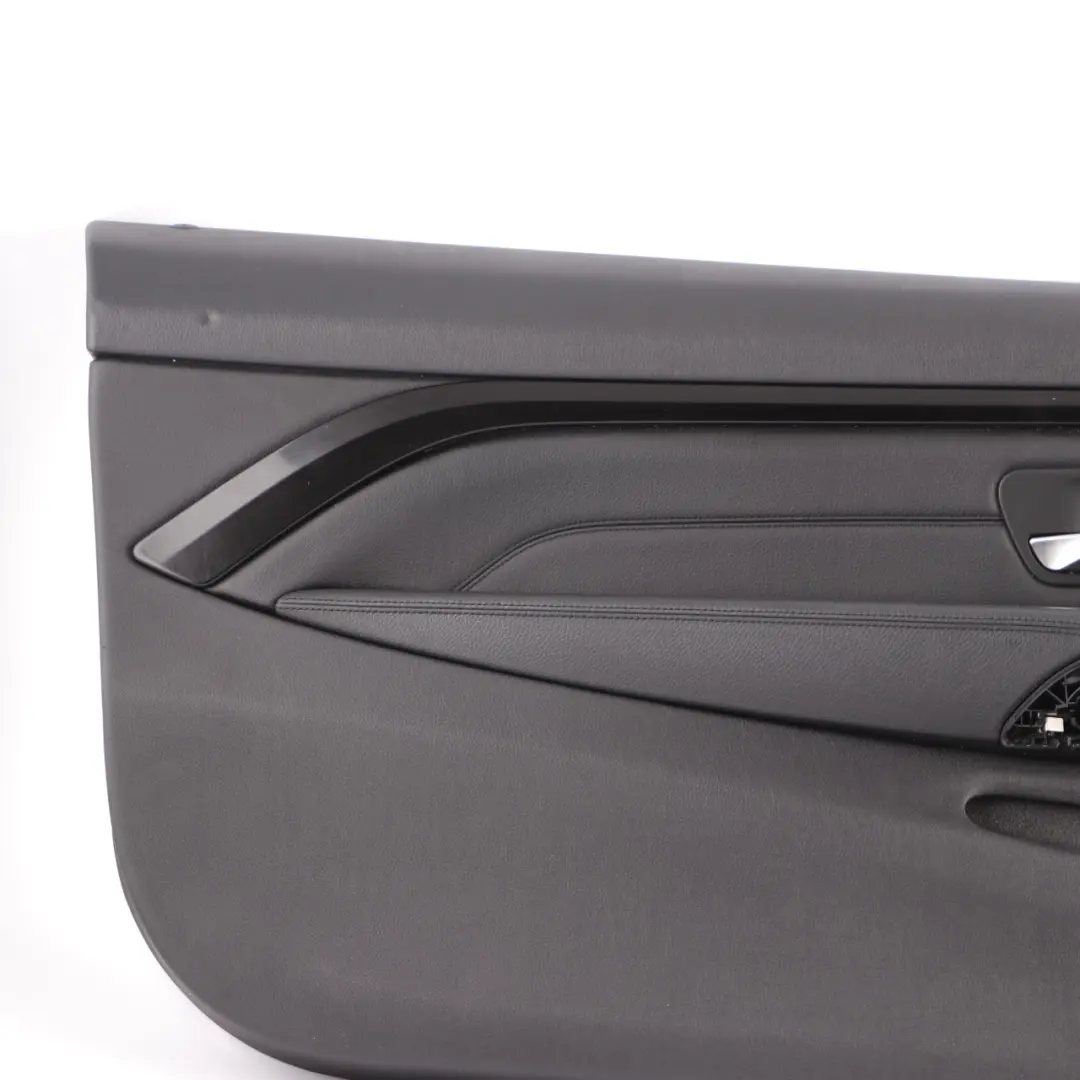 BMW F32 F33 Door Card Front Left N/S Lining Trim Panel Leather Dakota Black - SKU 7389503-2 - Part number 7389503