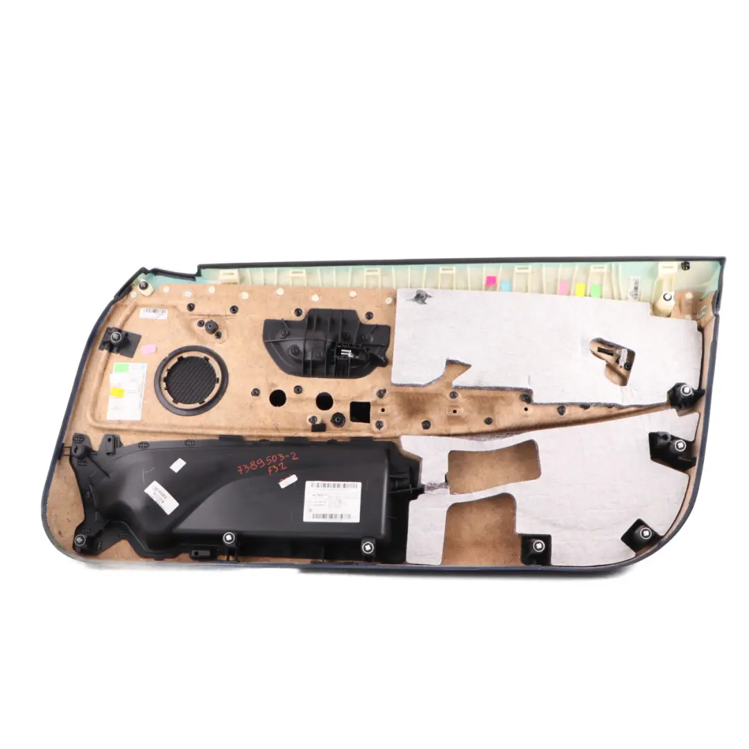 BMW F32 F33 Door Card Front Left N/S Lining Trim Panel Leather Dakota Black - SKU 7389503-2 - Part number 7389503