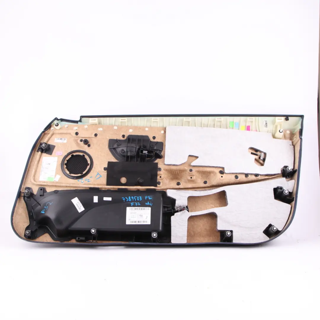 Door Card Front Left N/S Lining Trim Panel Leather Dakota Black to BMW F32 F33 with Part number 7389503 BMW F32 F33 Door Card Front Left N/S Lining Trim Panel Leather Dakota Black - SKU 7389503 - Part number 7389503