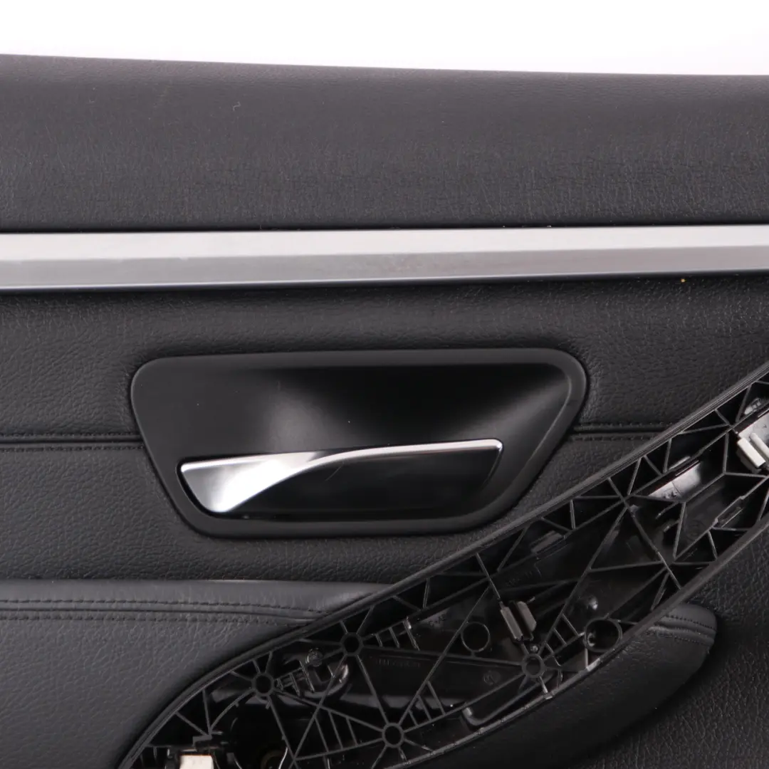 Door Card Front Left N/S Lining Trim Panel Leather Dakota Black to BMW F32 F33 with Part number 7389503 BMW F32 F33 Door Card Front Left N/S Lining Trim Panel Leather Dakota Black - SKU 7389503 - Part number 7389503