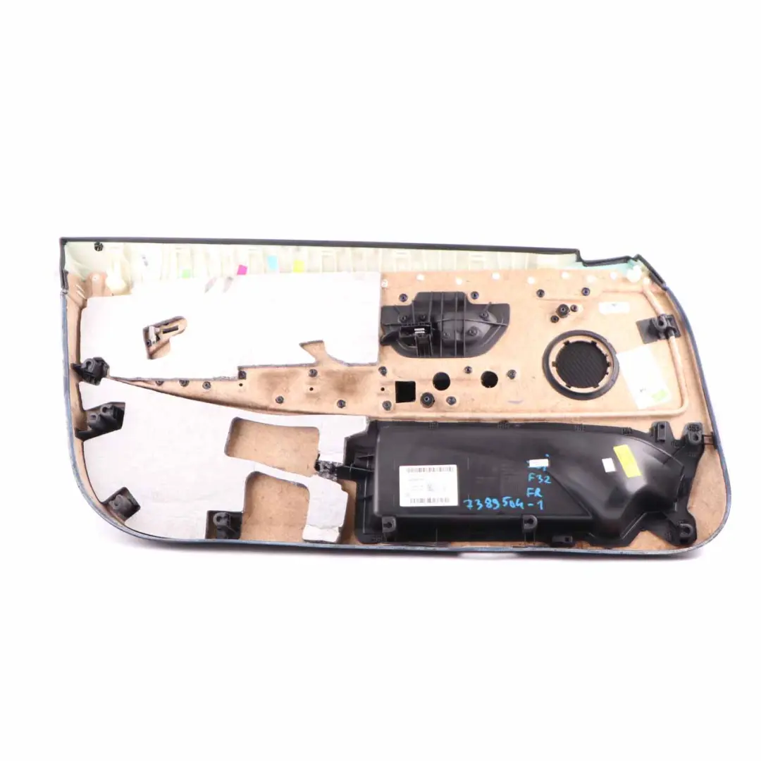  Door Card BMW F32 F33 Front Right Lining Trim Panel Leather Dakota Black - SKU 7389504-1 - Part number 7389504