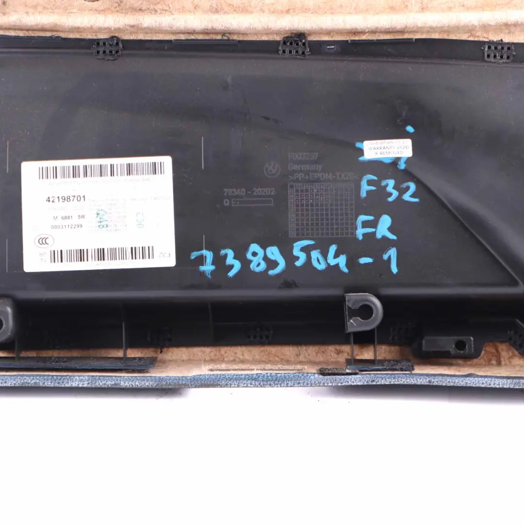  Door Card BMW F32 F33 Front Right Lining Trim Panel Leather Dakota Black - SKU 7389504-1 - Part number 7389504
