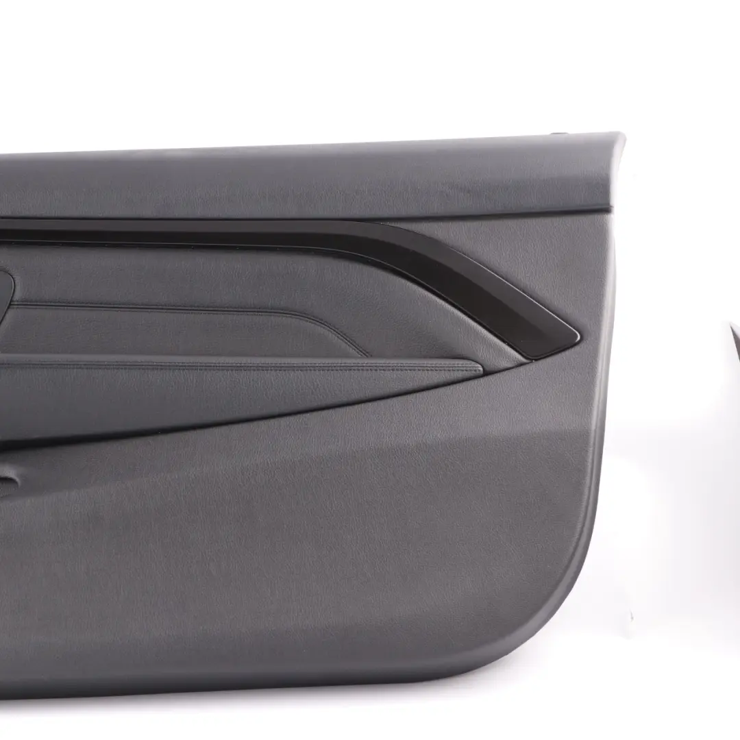 BMW F32 F33 Door Card Front Right O/S Lining Trim Panel Leather Dakota Black - SKU 7389504-2 - Part number 7389504