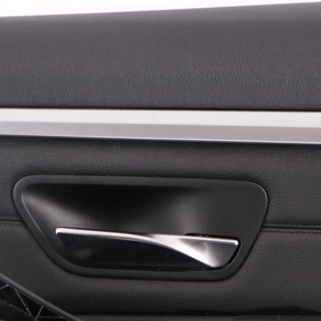 BMW F32 F33 Door Card Front Right O/S Lining Trim Panel Leather Dakota Black - SKU 7389504 - Part number 7389504