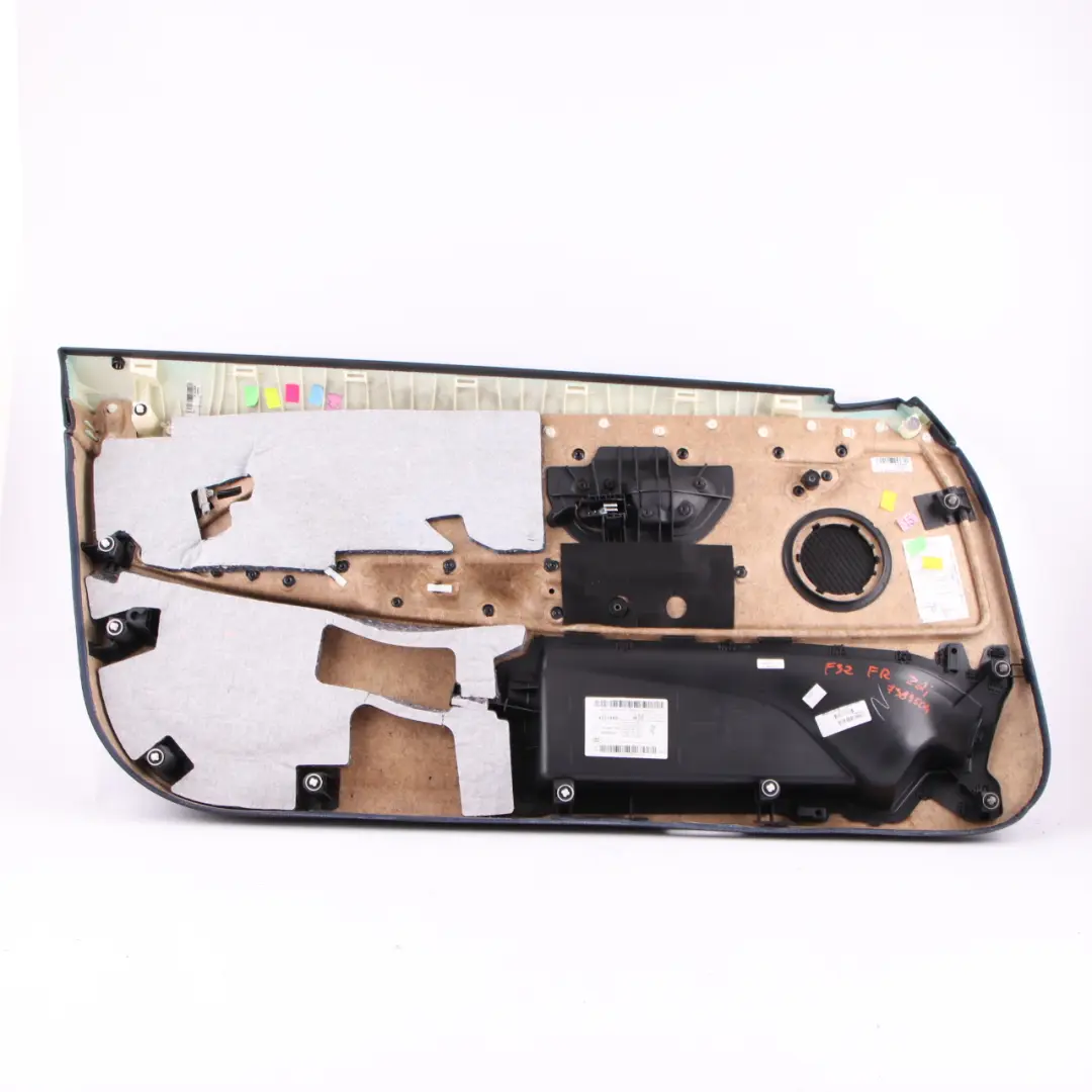 BMW F32 F33 Door Card Front Right O/S Lining Trim Panel Leather Dakota Black - SKU 7389504 - Part number 7389504