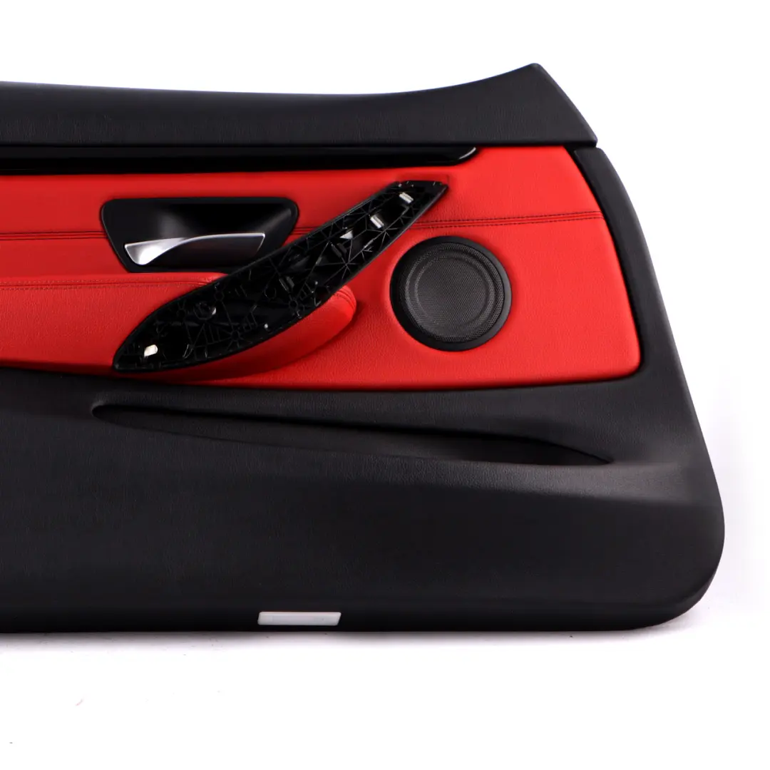 BMW F32 F33 Front Left N/S Door Card Lining Panel Black Red Leather Dakota - SKU 7389511 - Part number 7389511