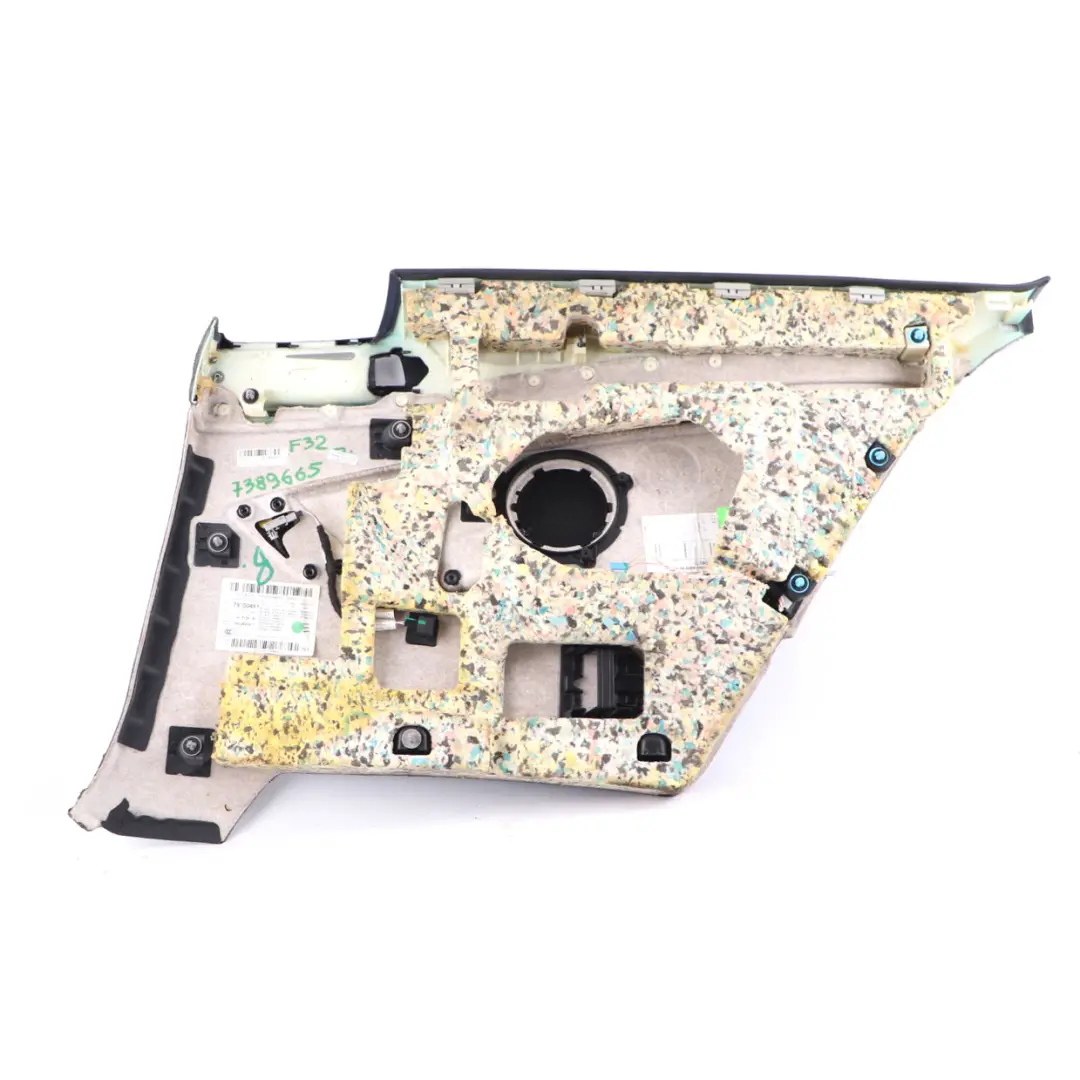 BMW F32 Lateral Trim Panel Rear Left N/S Side Lining Cover Leather Dakota Black - SKU 7389665 - Part number 7389665