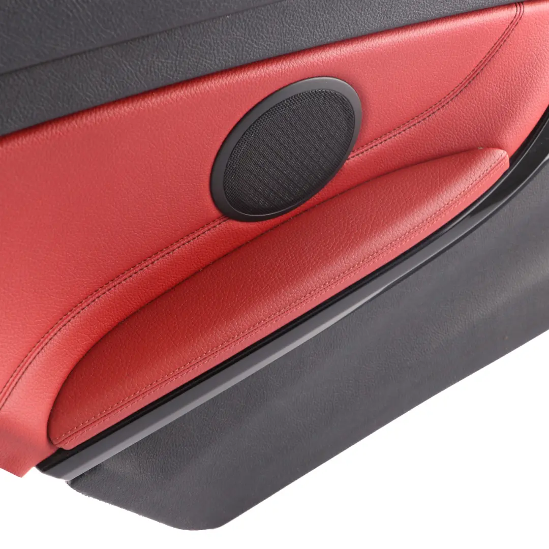 Lateral Trim Panel Rear Left N/S Side Cover Leather Black Red to BMW F32 with Part number 7389673 BMW F32 Lateral Trim Panel Rear Left N/S Side Cover Leather Black Red - SKU 7389673 - Part number 7389673