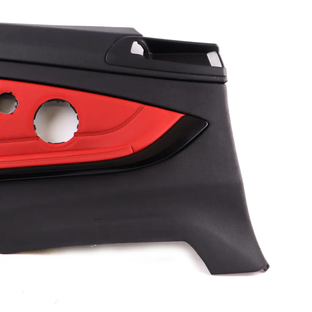 BMW F32 Lateral Trim Panel Rear Left N/S Side Cover HiFi Leather Black Red - SKU 7389759 - Part number 7389759