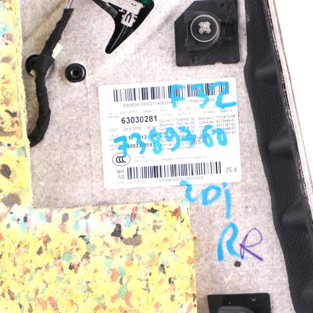 Panneau latéral garniture arrière droit Housse HiFi Cuir Noir Rouge pour BMW F32 à propos du numéro de pièce 7389760 BMW F32 Panneau latéral garniture arrière droit Housse HiFi Cuir Noir Rouge - SKU 7389760 - Numéro de pièce 7389760