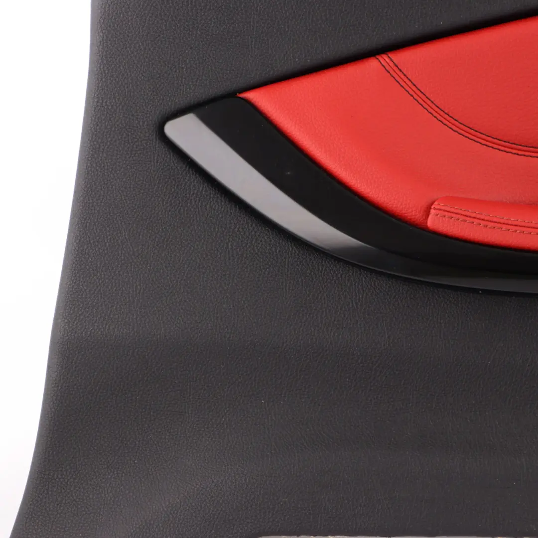 BMW F32 Panneau latéral garniture arrière droit Housse HiFi Cuir Noir Rouge - SKU 7389760 - Numéro de pièce 7389760