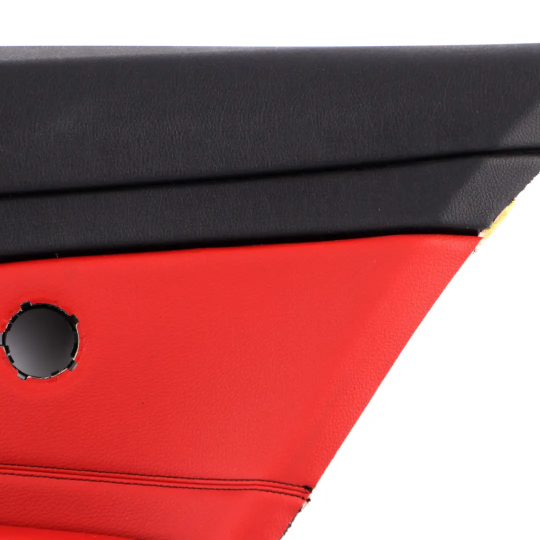 BMW F32 Panneau latéral garniture arrière droit Housse HiFi Cuir Noir Rouge - SKU 7389760 - Numéro de pièce 7389760
