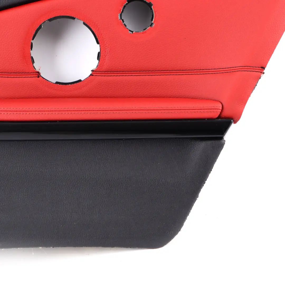 Lateral Trim Panel Rear Right O/S Side Cover HiFi Leather Black Red to BMW F32 with Part number 7389760 BMW F32 Lateral Trim Panel Rear Right O/S Side Cover HiFi Leather Black Red - SKU 7389760 - Part number 7389760