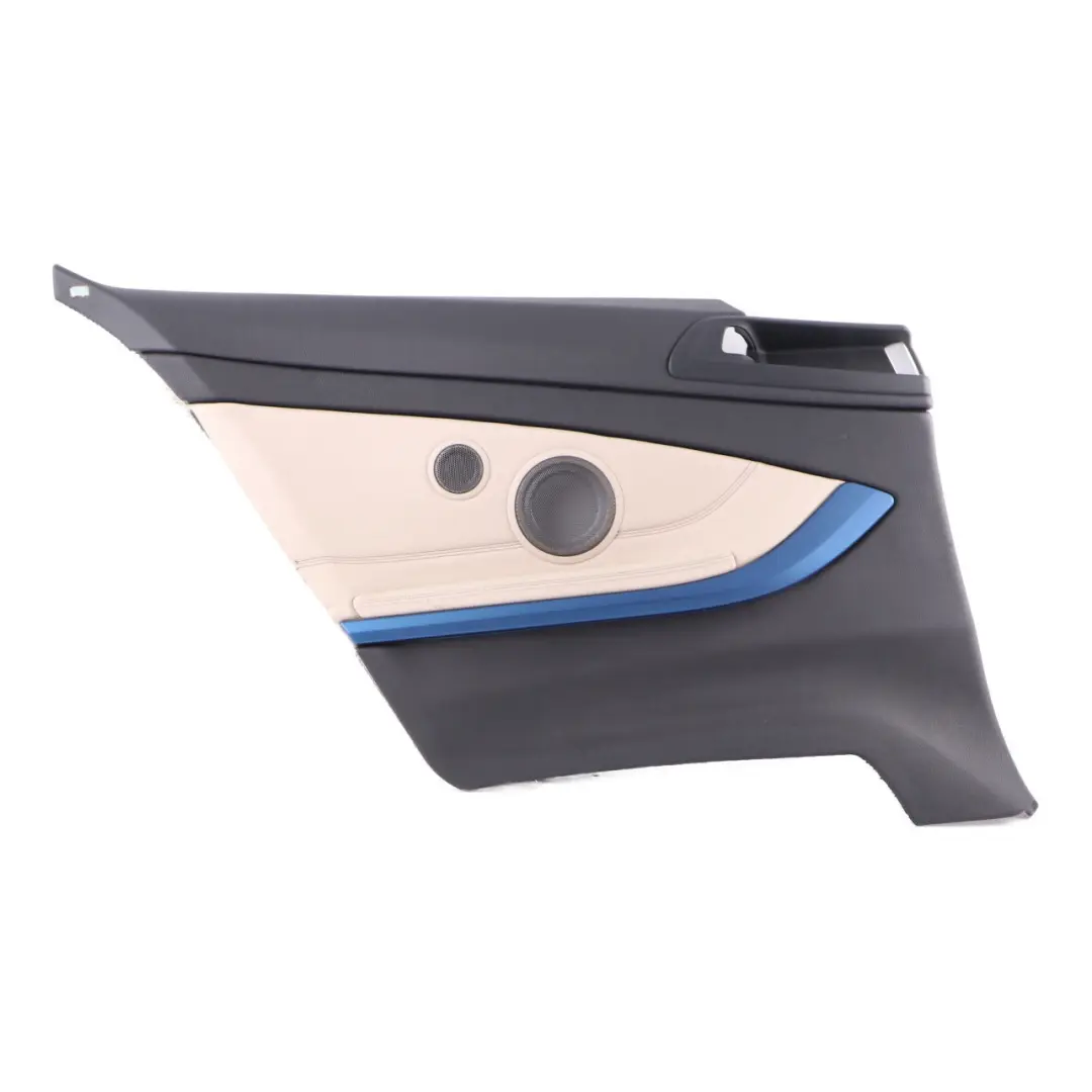 Lateral Trim Panel Rear Left N/S Side Cover HiFi Leather Dakota Oyster to BMW F32 with Part number 7389761 BMW F32 Lateral Trim Panel Rear Left N/S Side Cover HiFi Leather Dakota Oyster - SKU 7389761 - Part number 7389761