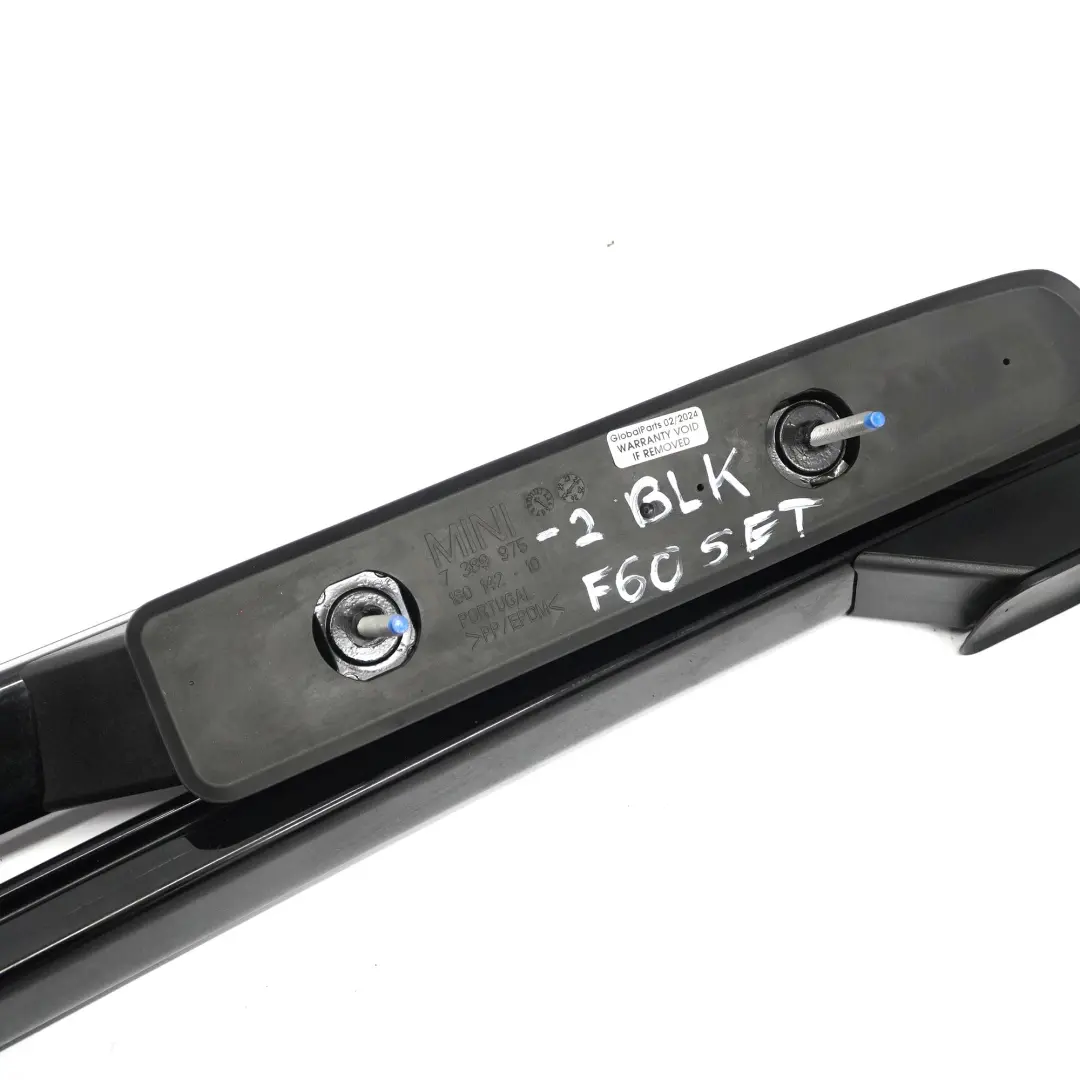 Dachreling Links Rechts Relingsträger Hochglanz Schwarz für Mini Countryman F60 mit Teilenummer 7389975 Mini Countryman F60 Dachreling Links Rechts Relingsträger Hochglanz Schwarz - SKU 7389975-BLK - Teilenummer 7389975