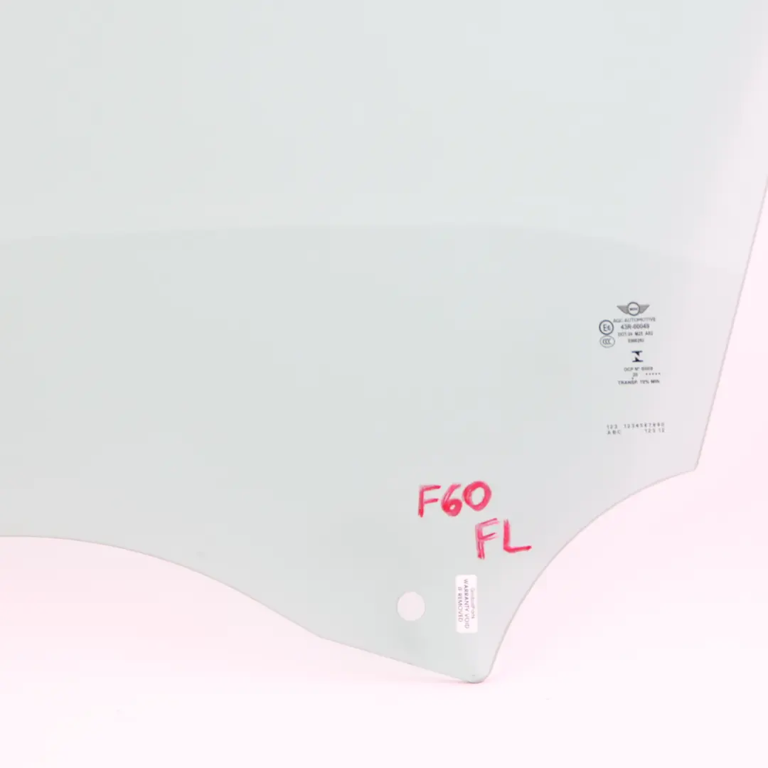 Mini Countryman F60 Window Glass Door Front Left Side AS2 - SKU 7390075 - Part number 7390075