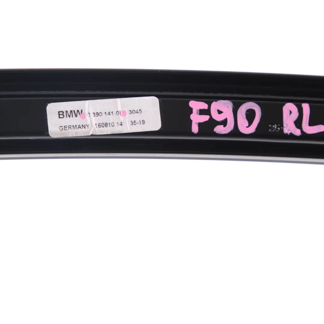 BMW G30 Window Guide Rear Left N/S Pillar Trim Strip High Gloss - SKU 7390141 - Part number 7390141