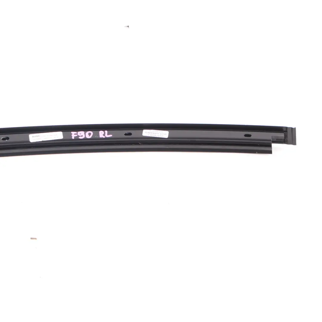 Window Guide Rear Left N/S Pillar Trim Strip High Gloss to BMW G30 with Part number 7390141 BMW G30 Window Guide Rear Left N/S Pillar Trim Strip High Gloss - SKU 7390141 - Part number 7390141