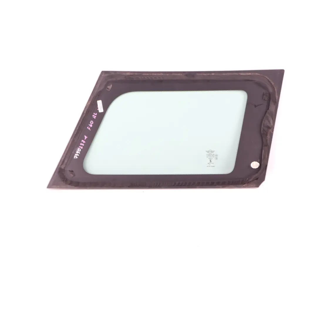 Ventana Lateral Trasera Izquierda Cristal AS2 para Mini Countryman F60 con número de pieza 7390237 Mini Countryman F60 Ventana Lateral Trasera Izquierda Cristal AS2 - SKU 7390237-1 - Número de pieza 7390237