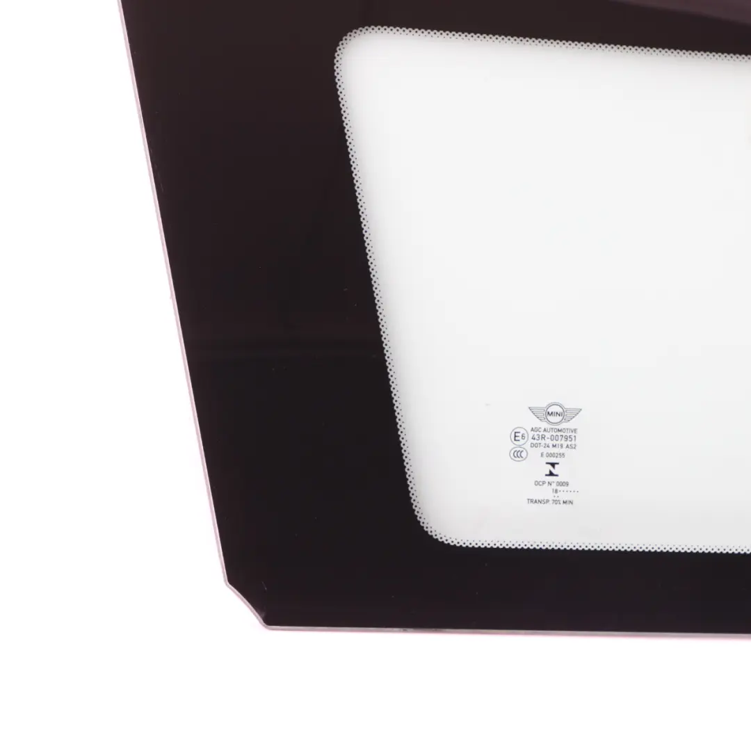 Seitenscheibe Viertel Glas Hinten Links Verglasung AS2 für Mini F60 mit Teilenummer 7390237 Mini F60 Seitenscheibe Viertel Glas Hinten Links Verglasung AS2 - SKU 7390237-1 - Teilenummer 7390237